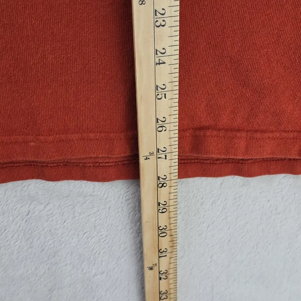Polo Ralph Lauren Rugby Polo Shirt Mens Large Orange Long Sleeve Pony Logo